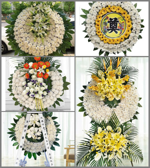 山东青岛平度市李园街道朝阳庄村花圈速递